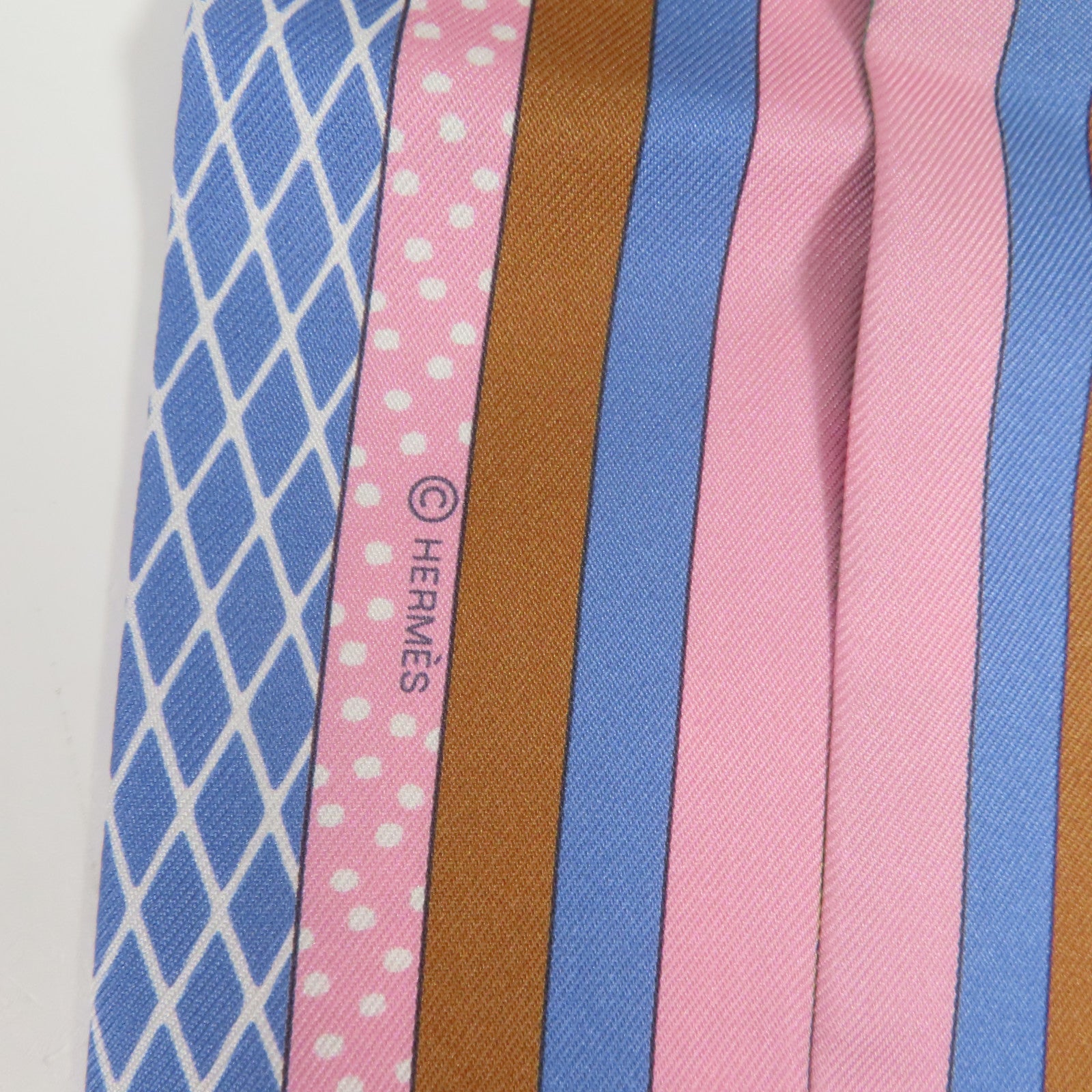 HERMES 絲質Twilly絲巾