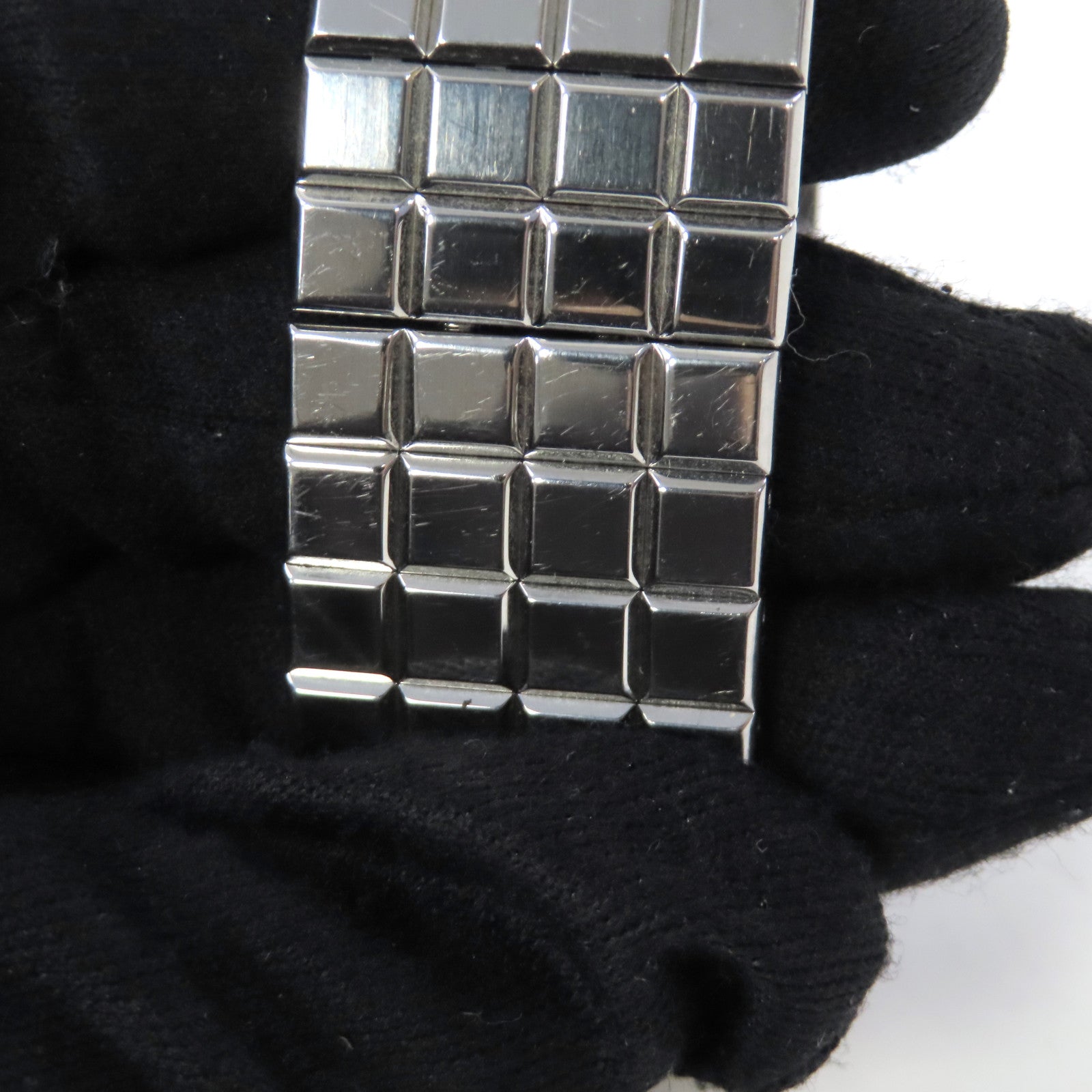 Chopard Ice Cube不鏽鋼手錶石英機芯銀色