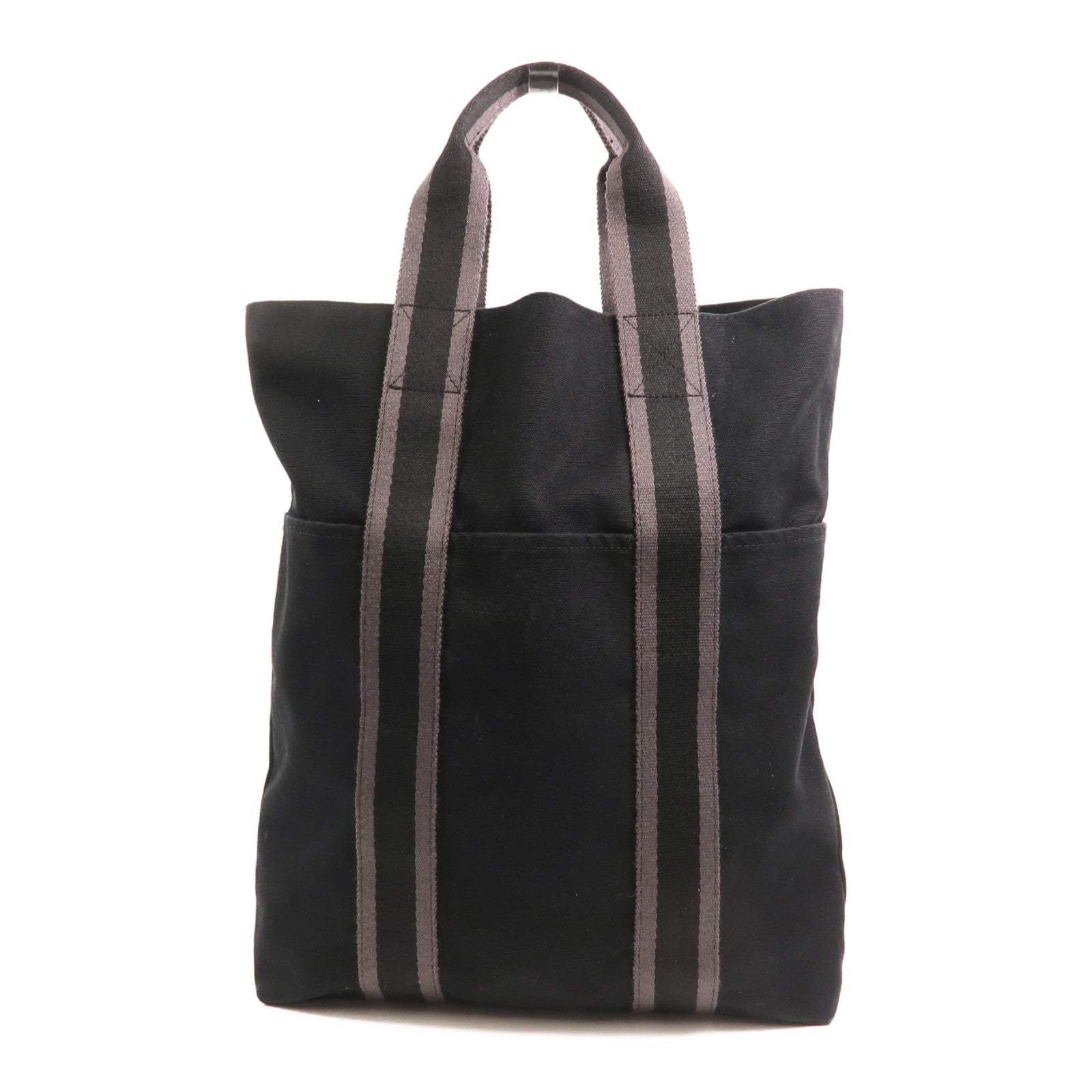 HERMES 帆布Fourre Tout Cabas手挽袋Black