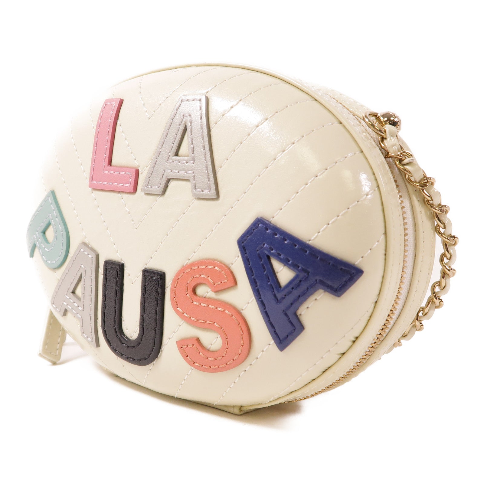 CHANEL 牛皮皮革LA PAUSA金扣鏈帶肩背袋