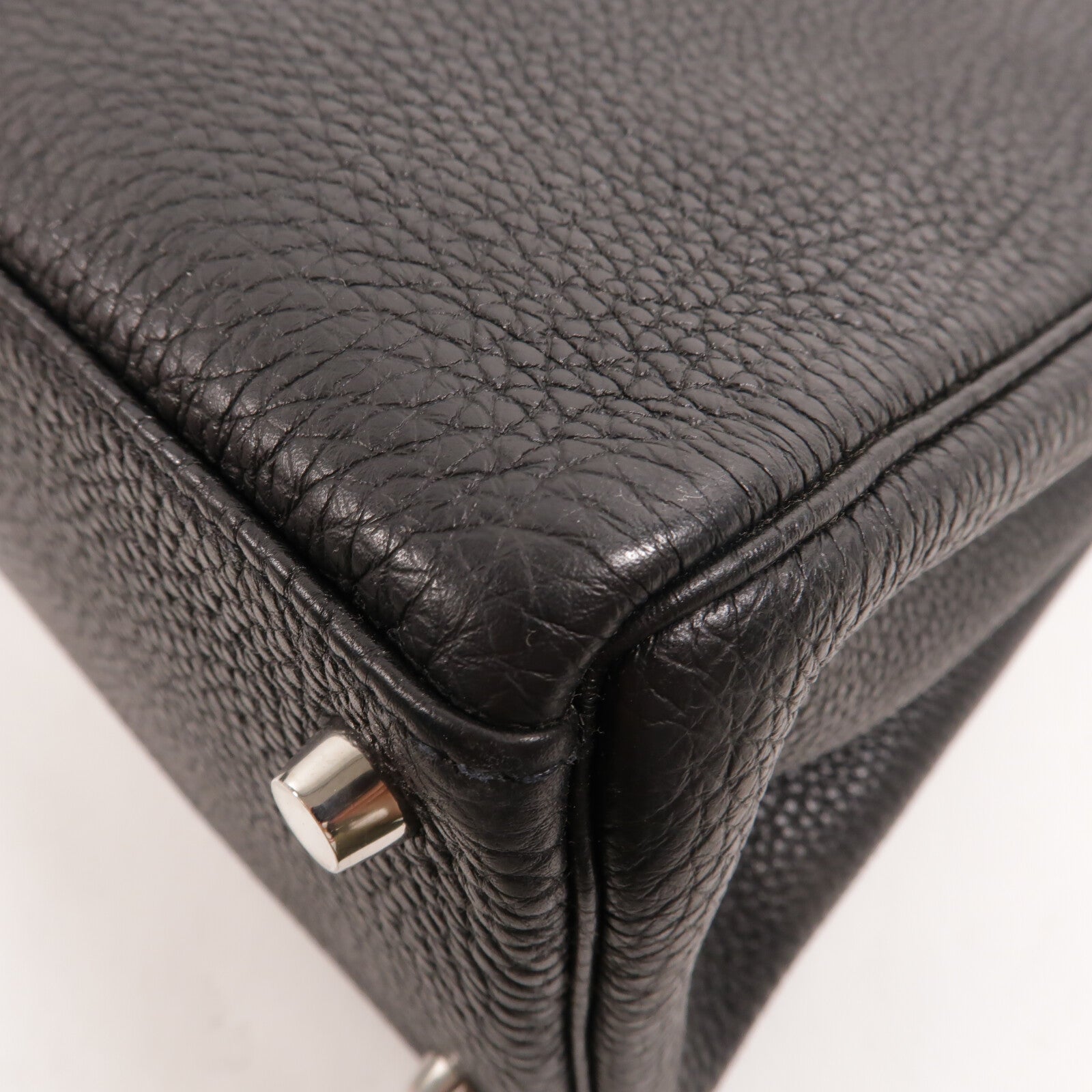 HERMES Togo皮革Kelly 35手挽肩背兩用袋Noir