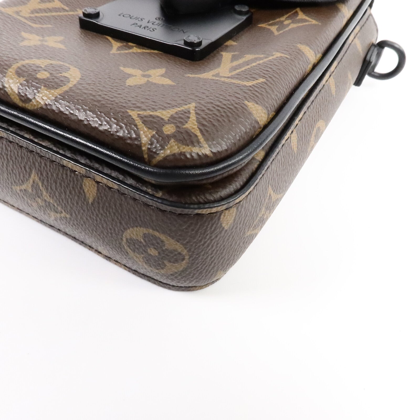 LOUIS VUITTON Monogram Macassar S-Lock肩背袋