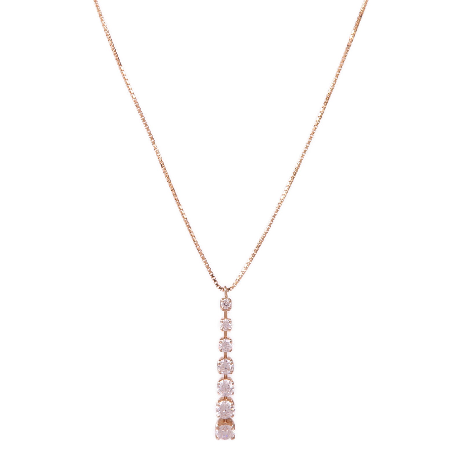 JEWELRY 18K玫瑰金Diamond Necklace鑽石項鍊