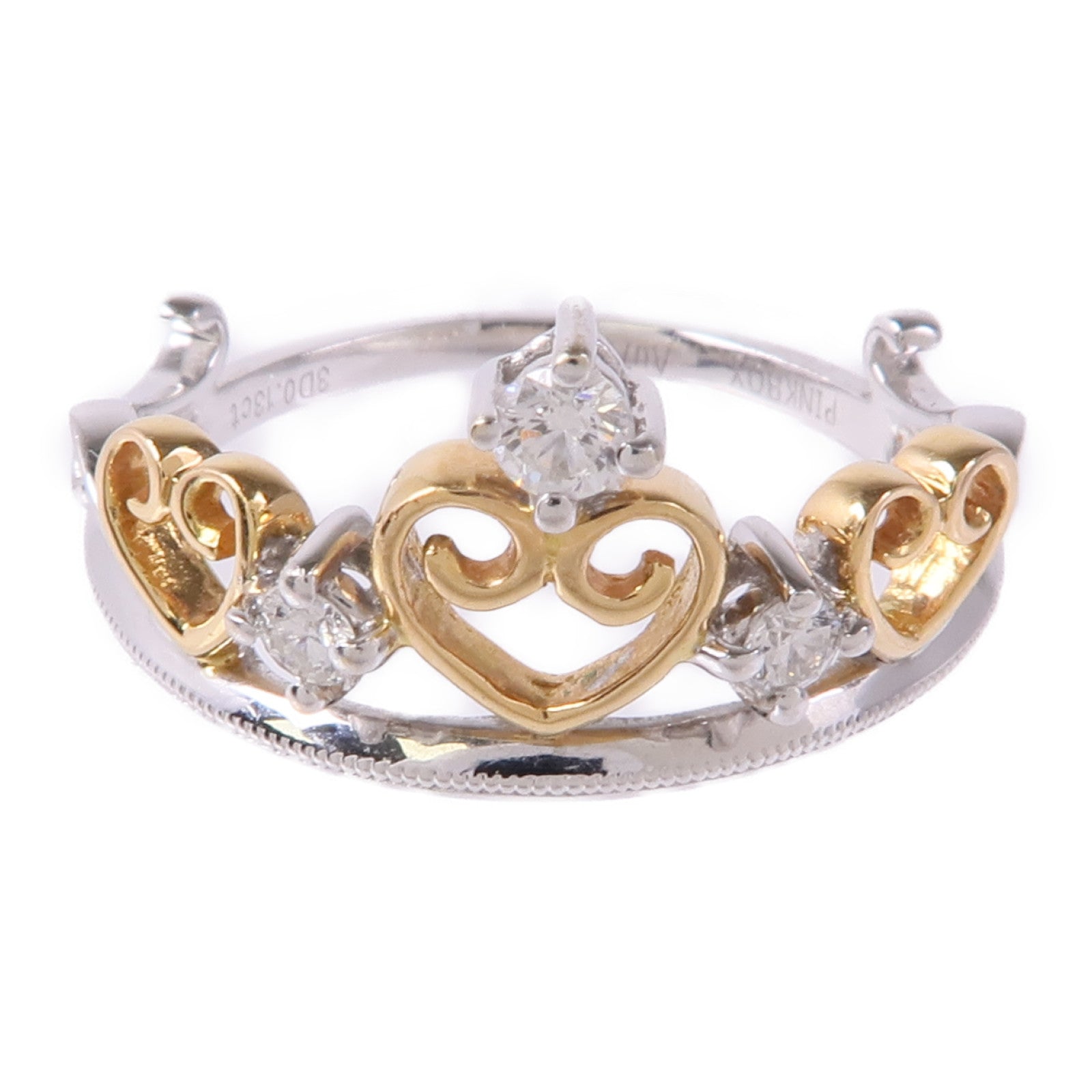 JEWELRY 【激減優惠】18K黃金/白金Diamond Ring鑽石戒指US#6