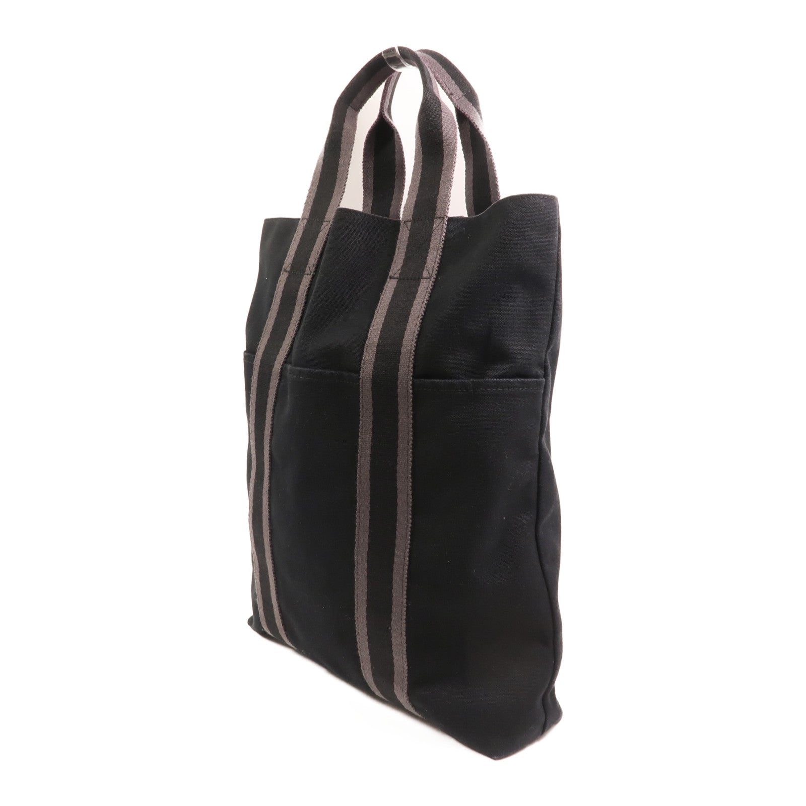 HERMES 帆布Fourre Tout Cabas手挽袋Black