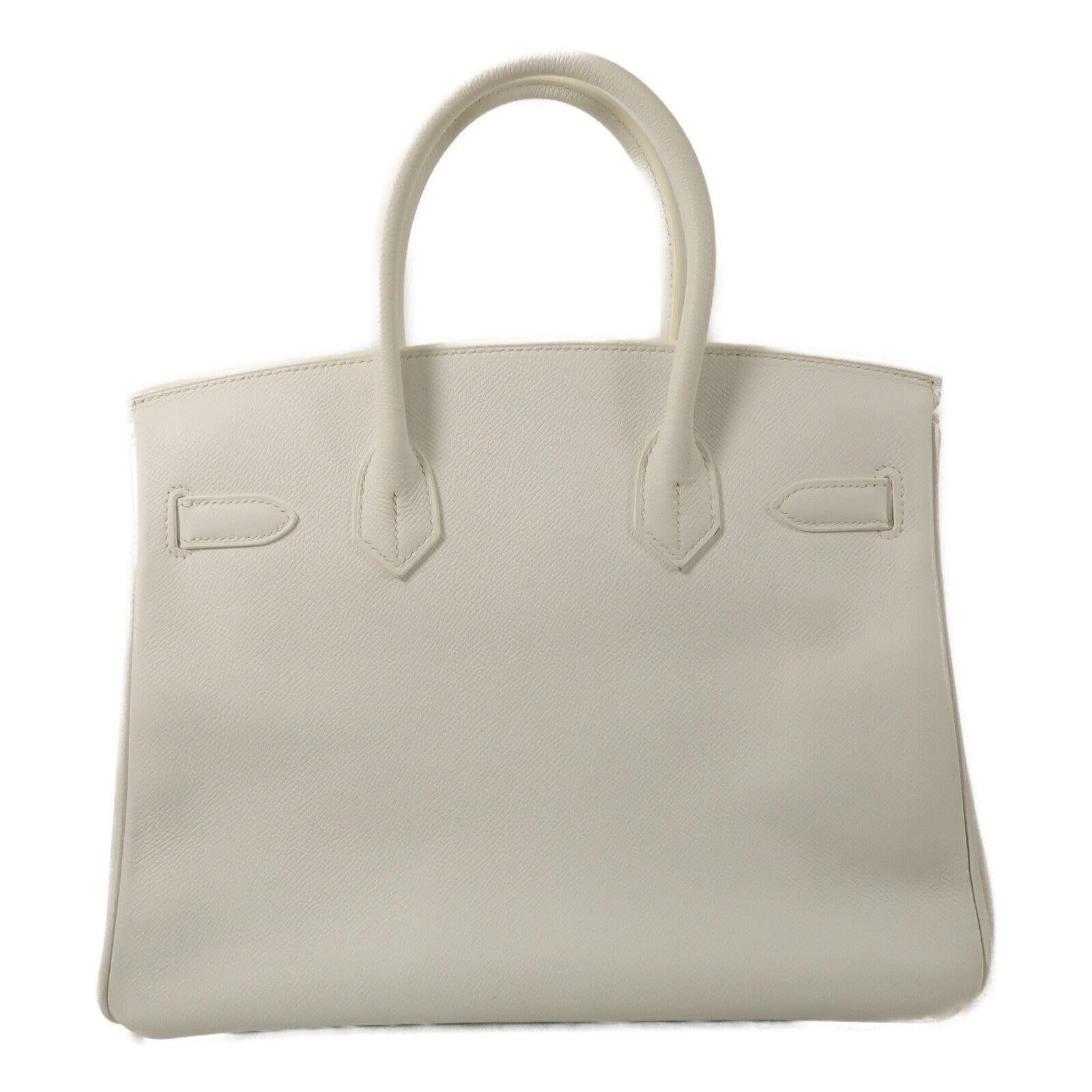 HERMES Epsom皮革Birkin 30手挽袋Blanc