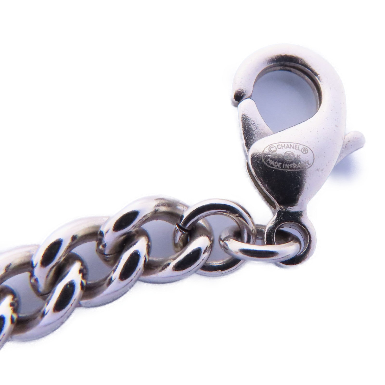 CHANEL 金屬Necklace項鍊銀色