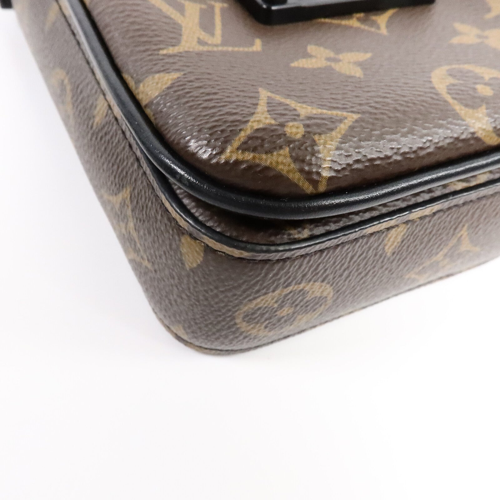 LOUIS VUITTON Monogram Macassar S-Lock肩背袋