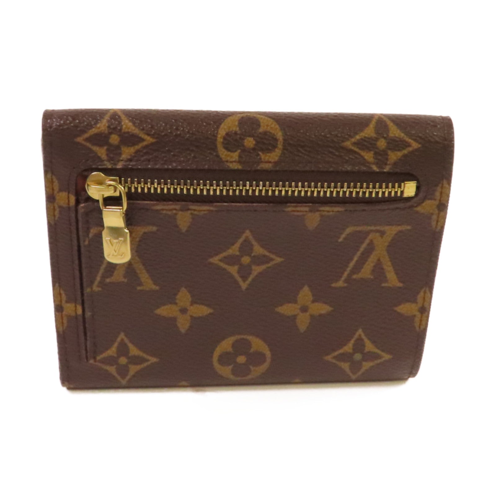 LOUIS VUITTON Monogram Portefeuille Koala Trifold Wallet金扣短錢包啡色