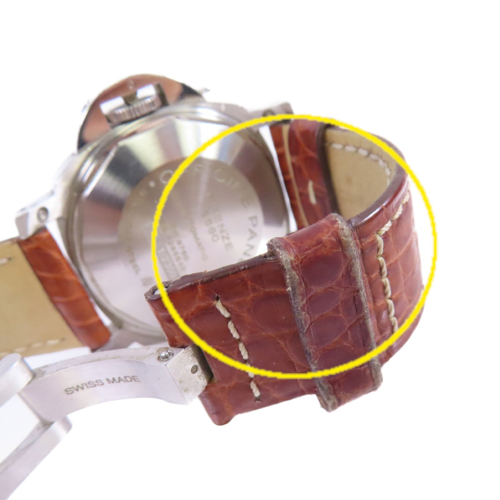 PANERAI Luminor Marina Watch不鏽鋼/皮帶自動機芯手錶黑色