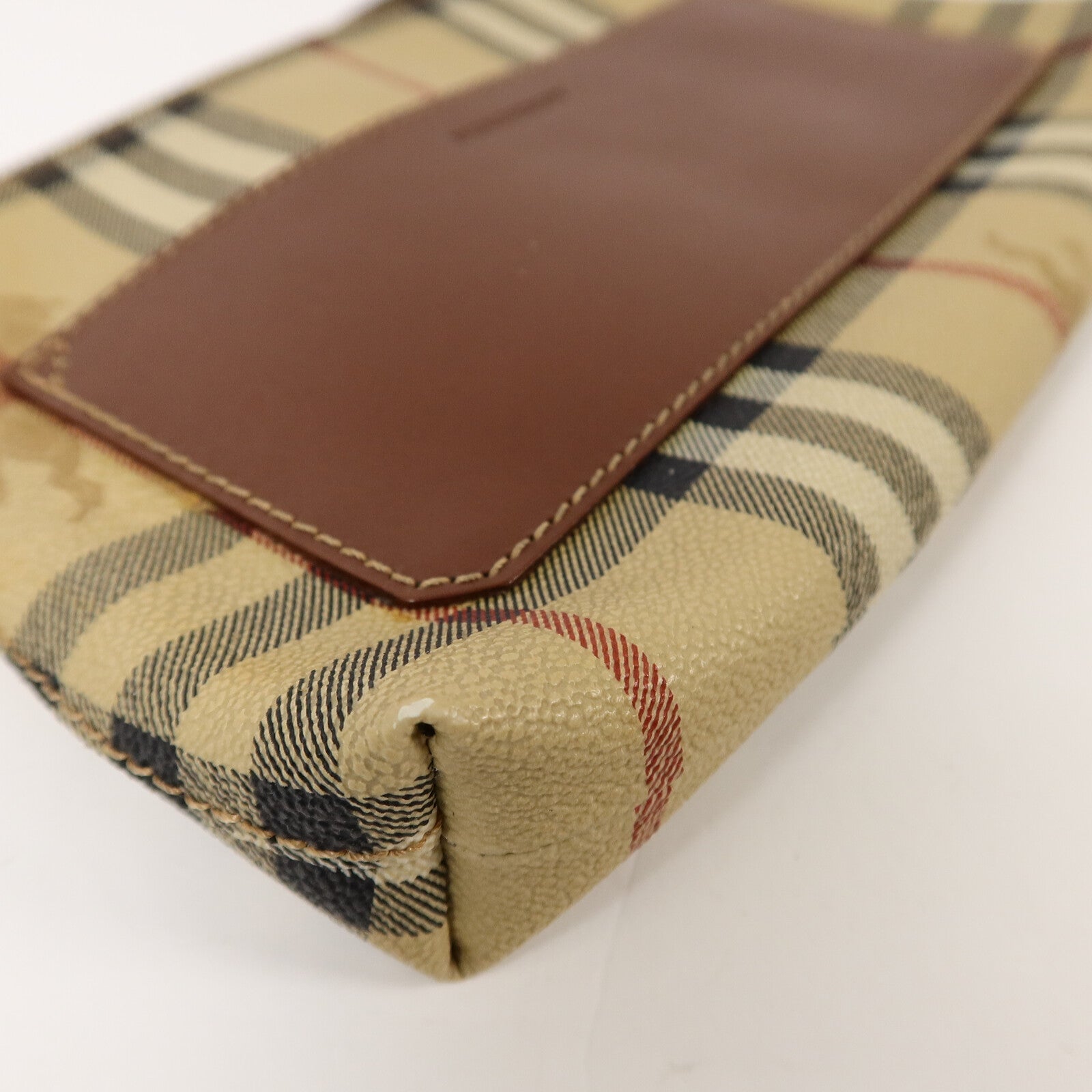 BURBERRY 塗層帆布Pouch手拿包