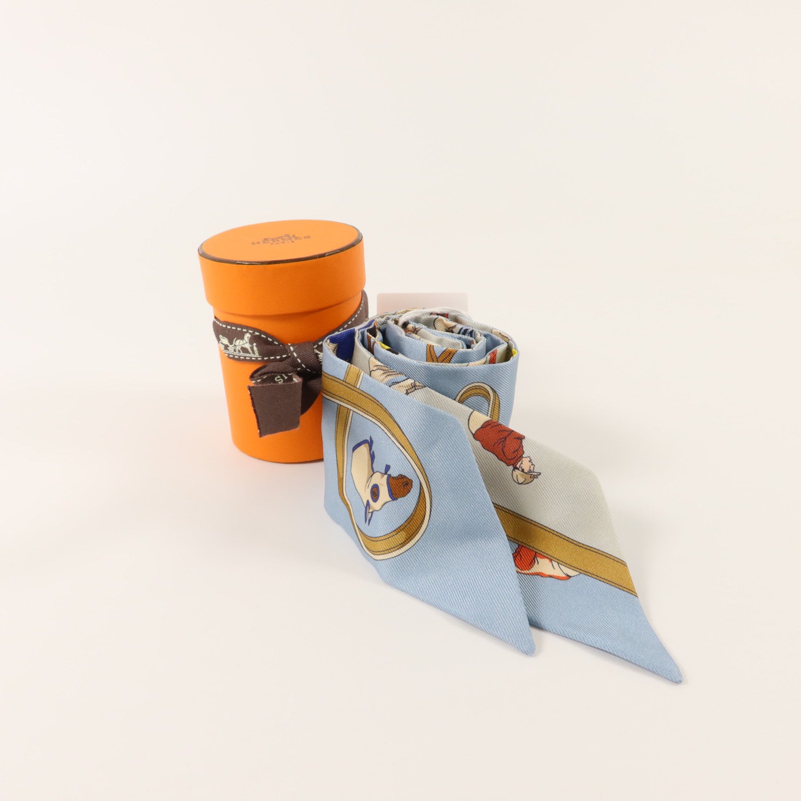 HERMES 絲質Twilly絲巾