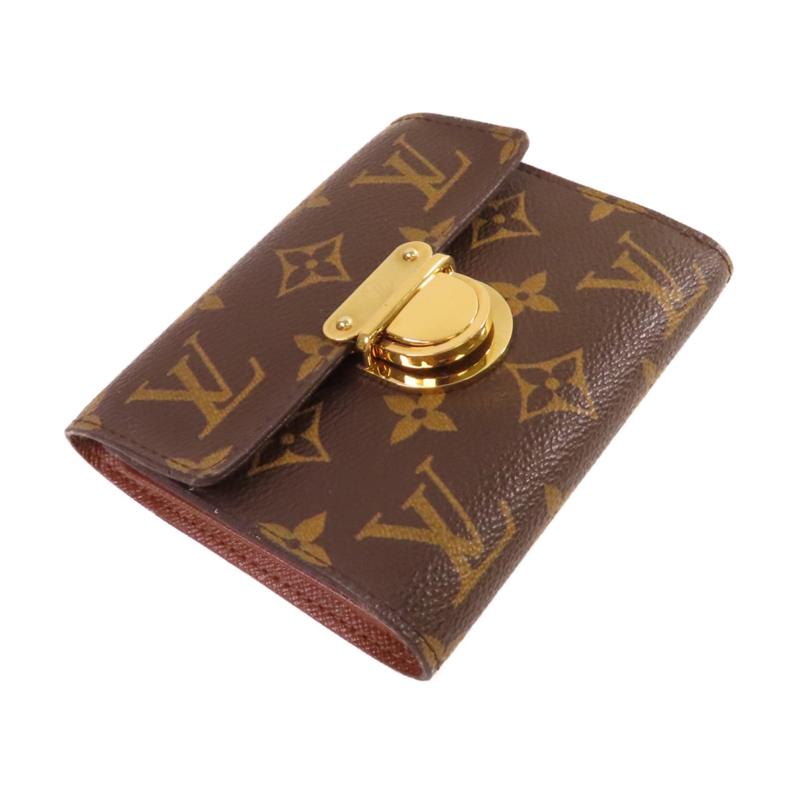 LOUIS VUITTON Monogram Portefeuille Koala Trifold Wallet金扣短錢包啡色