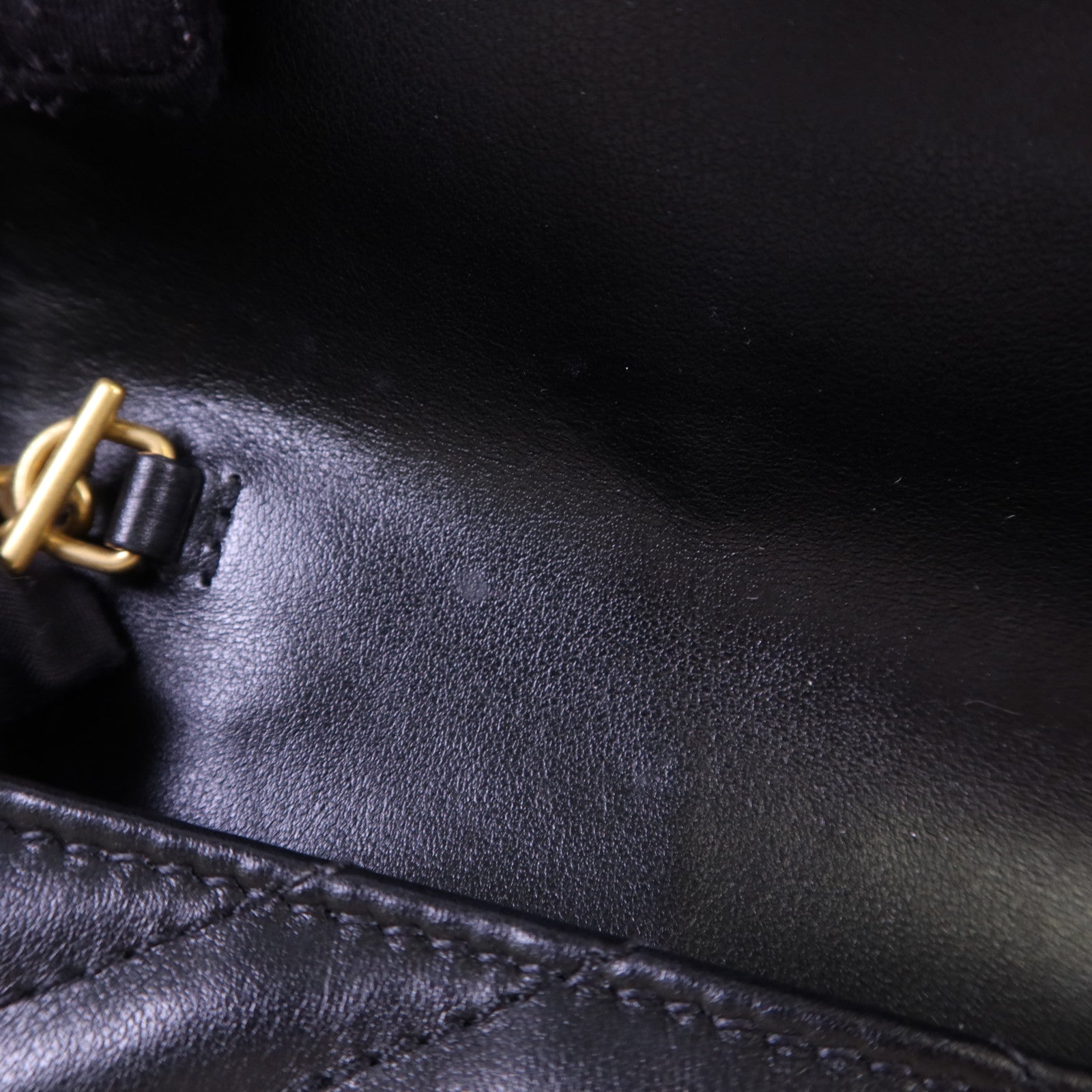 GUCCI 牛皮皮革GG Marmont Super Mini金扣鏈帶肩背袋