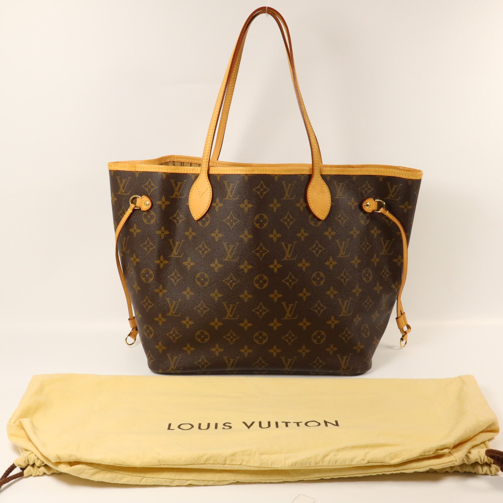 LOUIS VUITTON Monogram Neverfull MM手挽袋