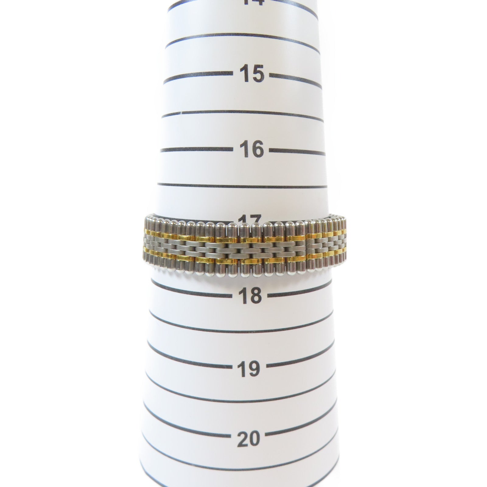 CARTIER Must de Cartier 21 18K黃金/不鏽鋼手錶石英機芯白色