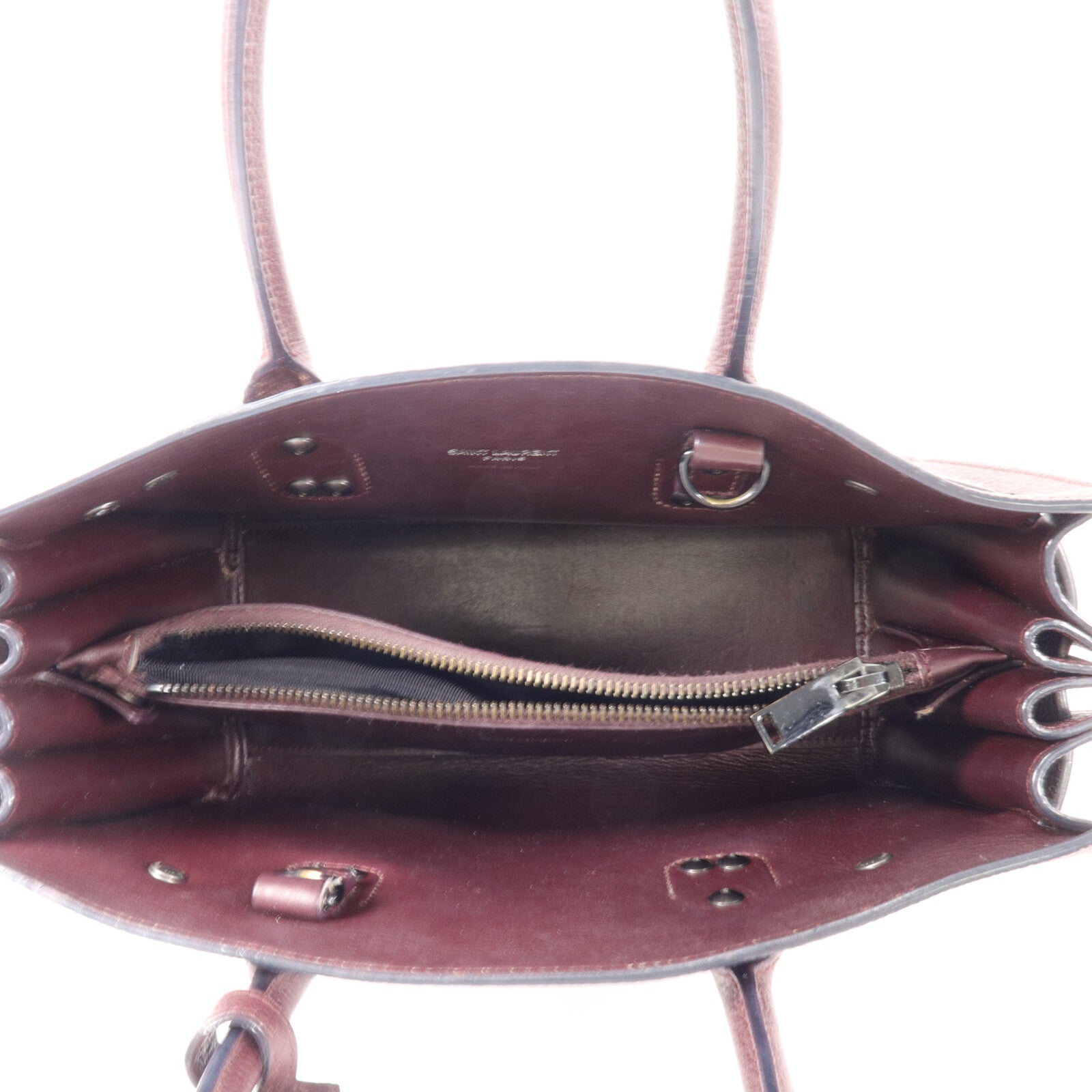 YVES SAINT LAURENT 牛皮皮革Sac De Jour Nano手挽肩背兩用袋