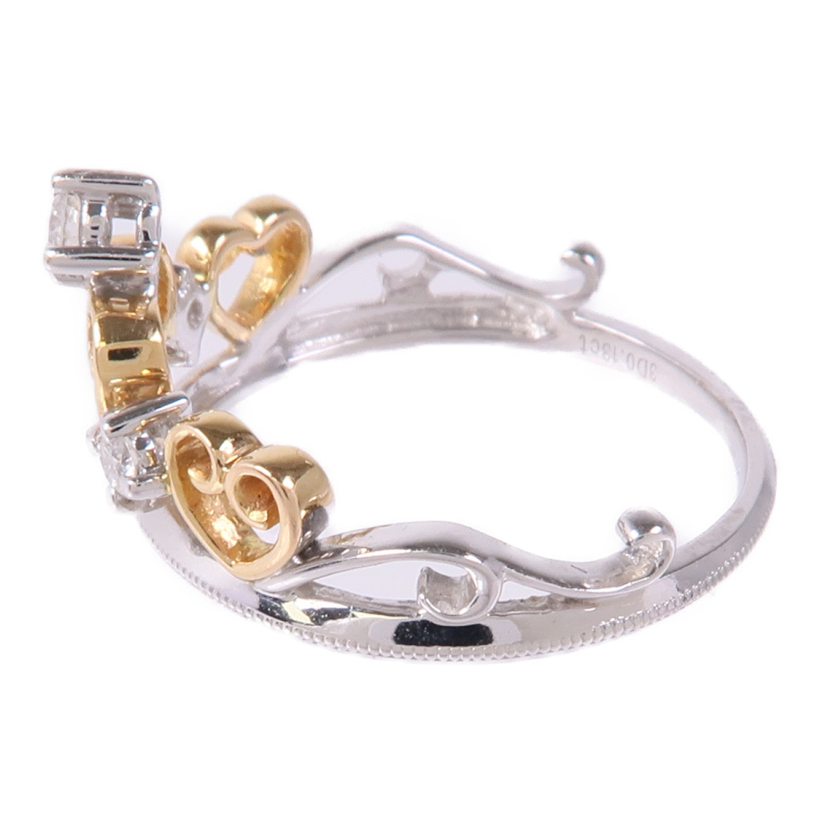 JEWELRY 【激減優惠】18K黃金/白金Diamond Ring鑽石戒指US#6