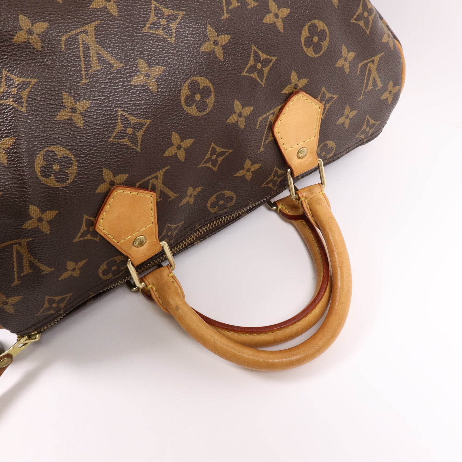 LOUIS VUITTON Monogram Speedy 30金扣手挽袋