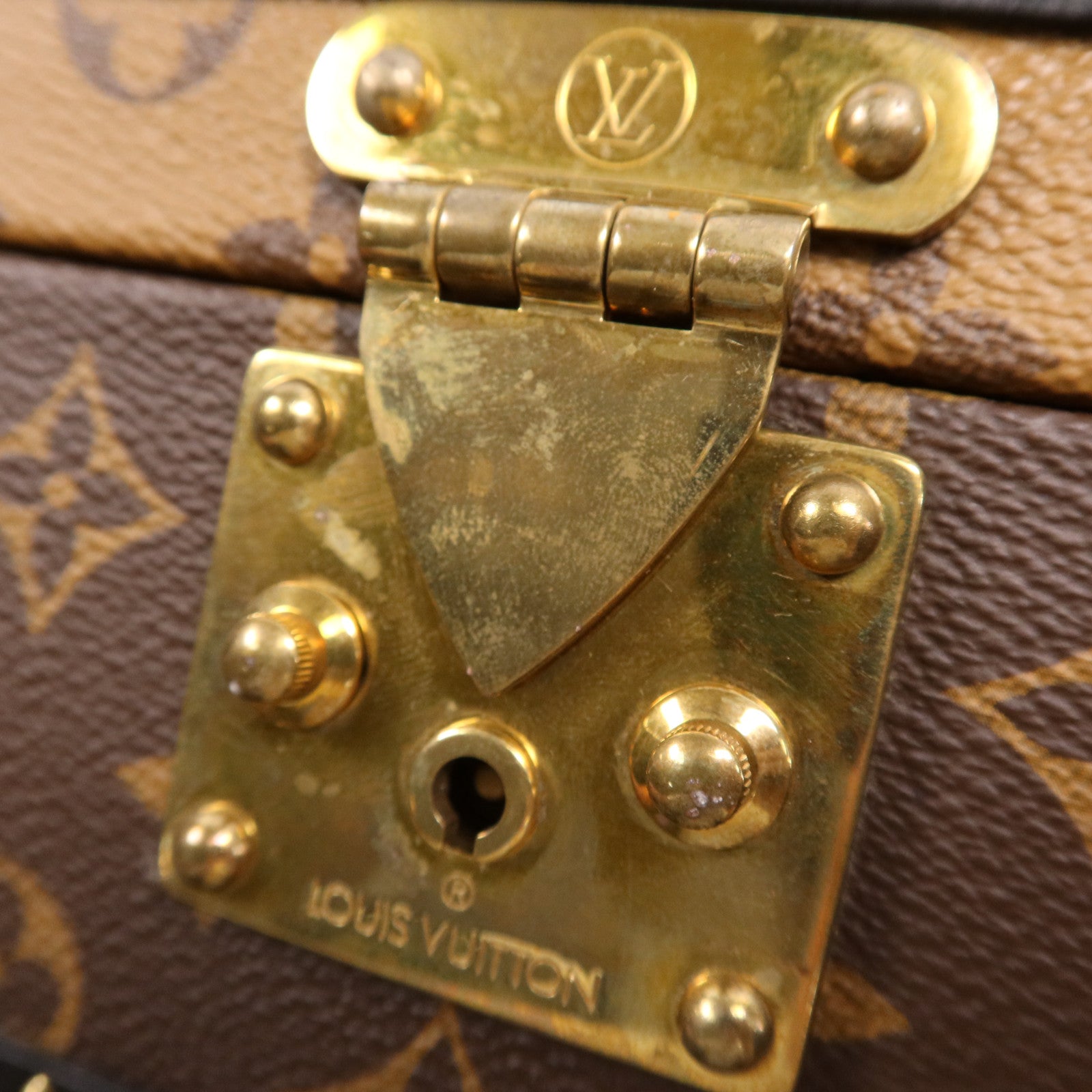 LOUIS VUITTON Monogram Coffret Tresor 24金扣行李箱
