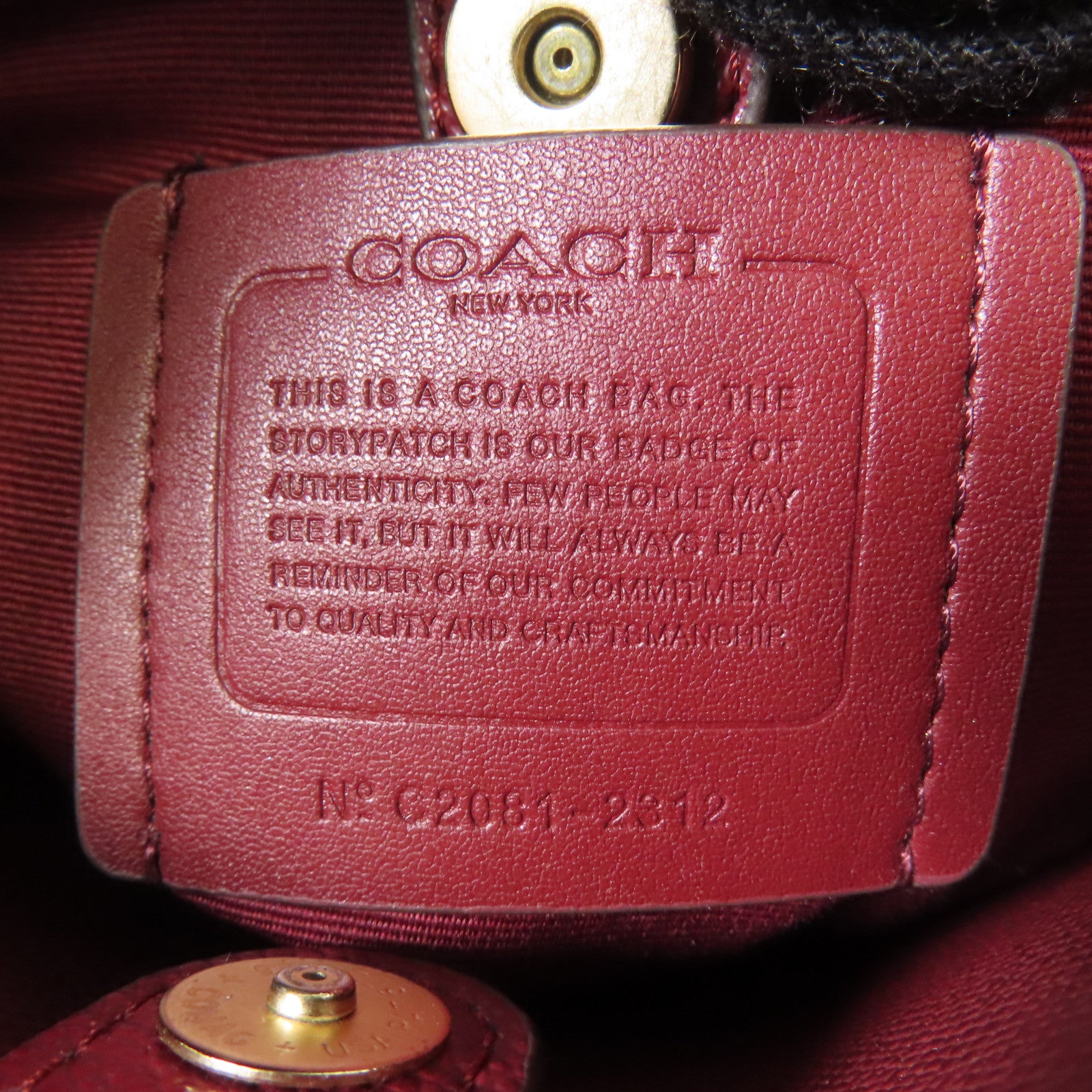COACH 塗層帆布2 Way Shoulder金扣手挽肩背兩用袋