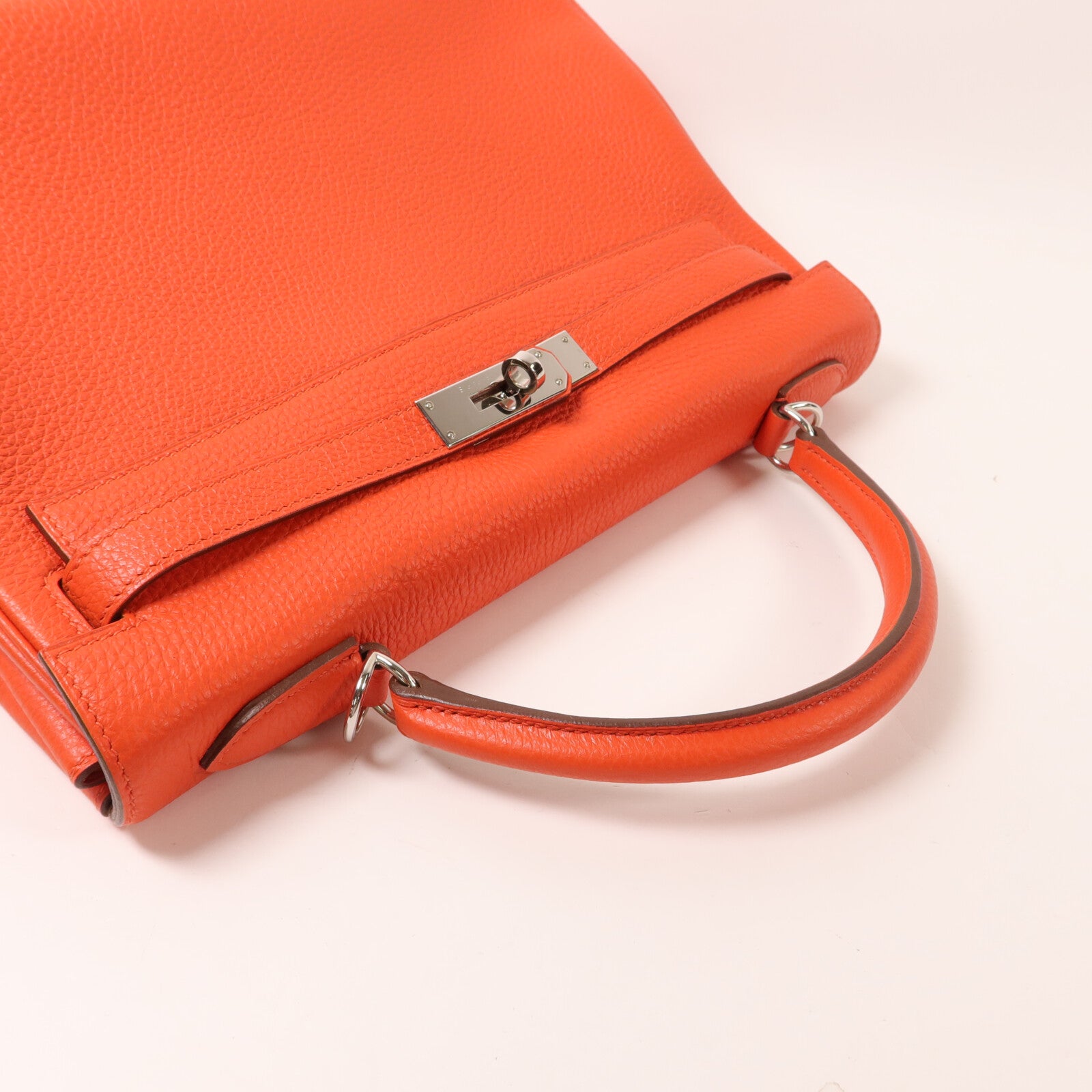 HERMES Togo皮革Kelly 32手挽肩背兩用袋Capucine