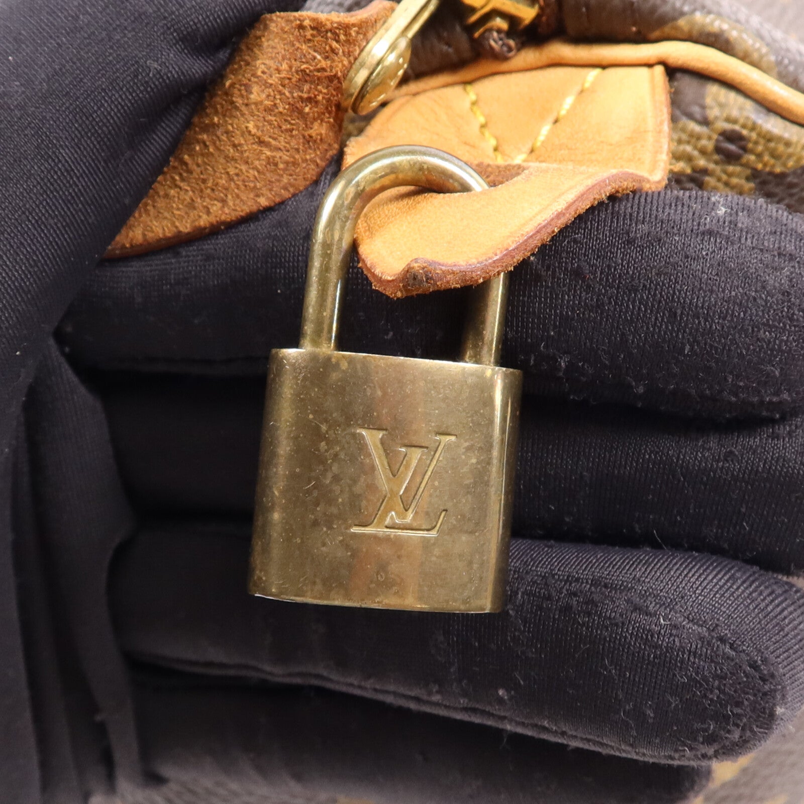 LOUIS VUITTON Monogram Speedy 30金扣手挽袋