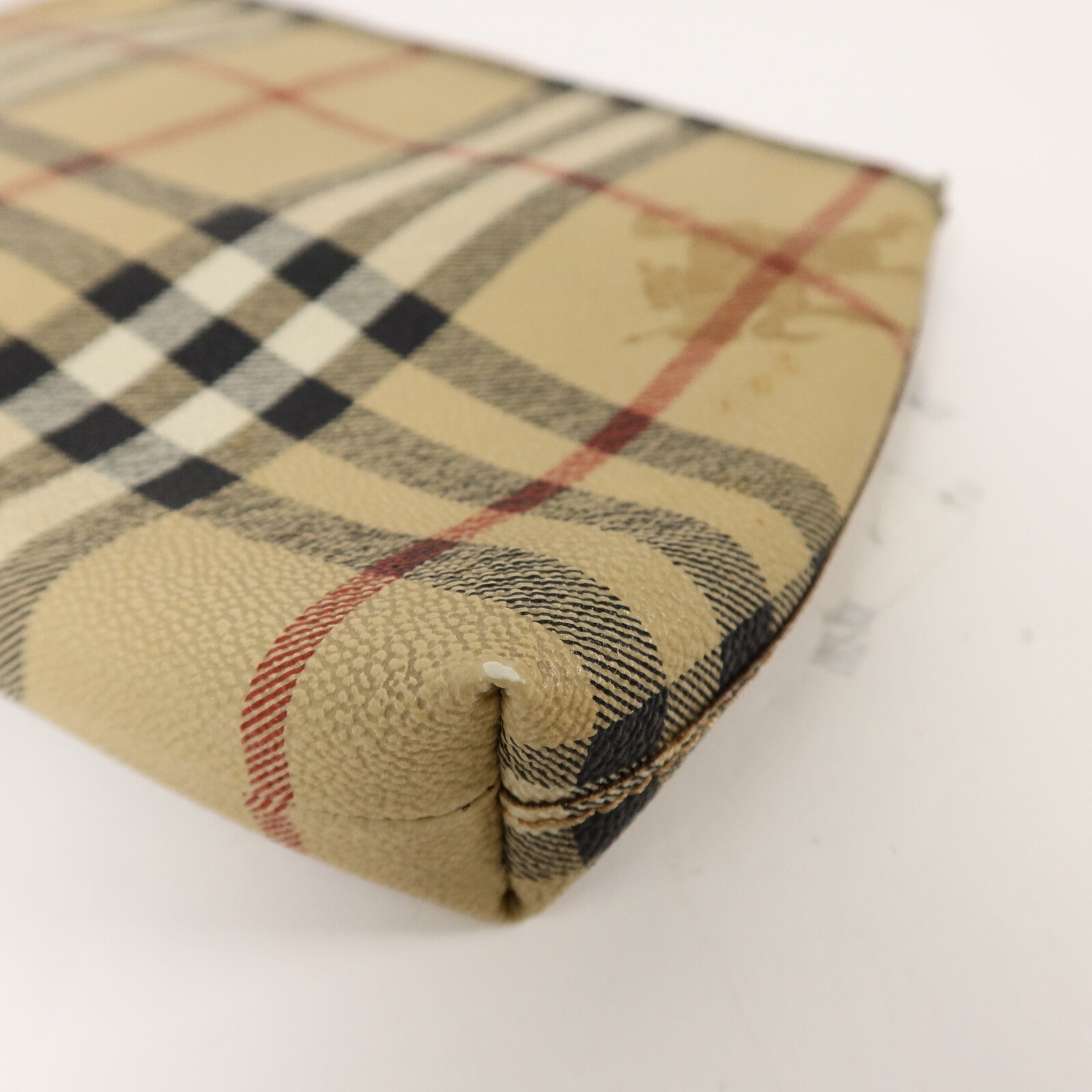 BURBERRY 塗層帆布Pouch手拿包