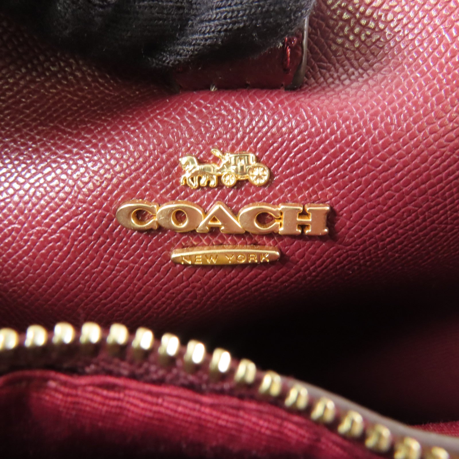 COACH 塗層帆布2 Way Shoulder金扣手挽肩背兩用袋