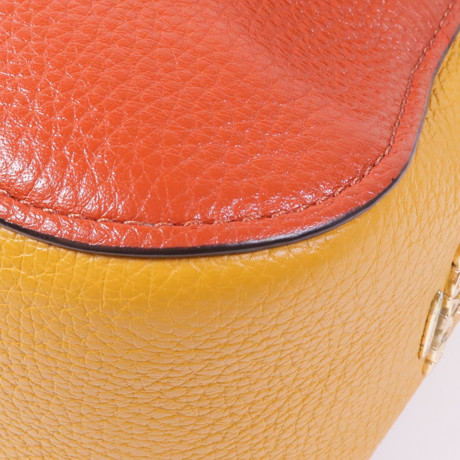 COACH 牛皮皮革2 Way Shoulder金扣手挽肩背兩用袋