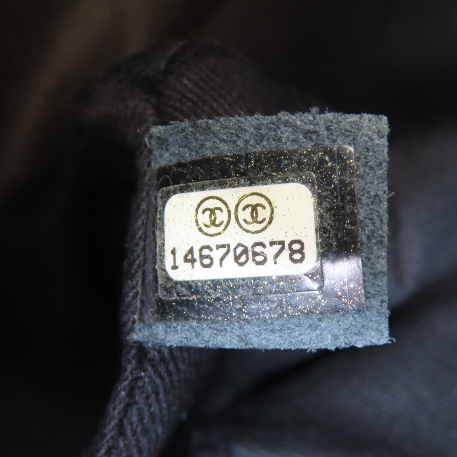 CHANEL 菱格羊皮皮革Chain Shoulder Bag銀扣鏈帶肩背袋黑色