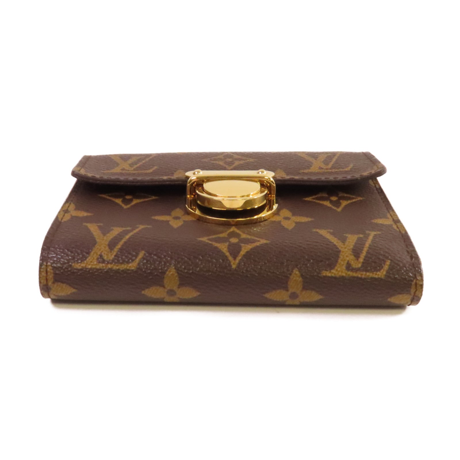 LOUIS VUITTON Monogram Portefeuille Koala Trifold Wallet金扣短錢包啡色