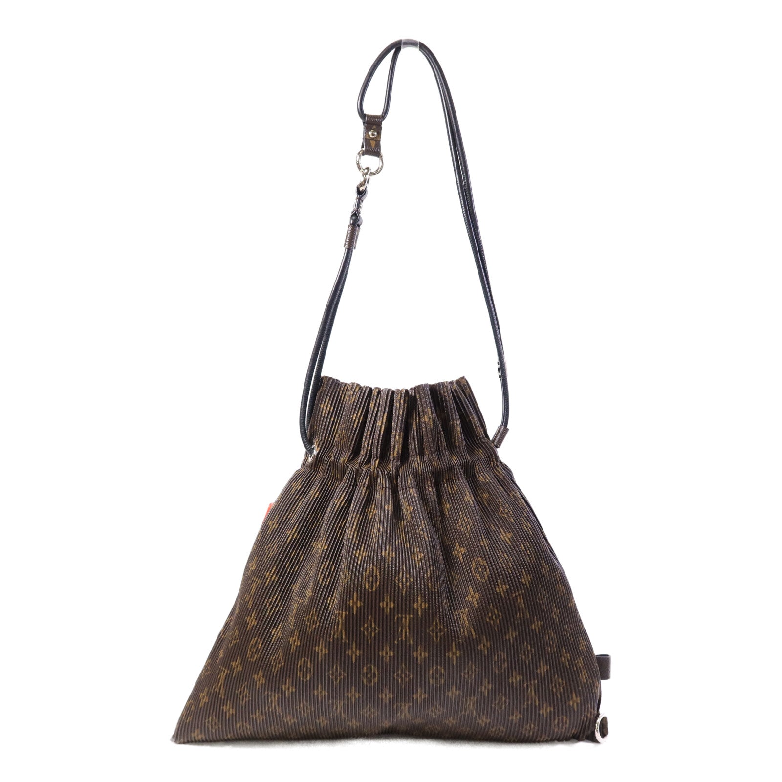 LOUIS VUITTON 塗層帆布Pleated Explorer肩背袋