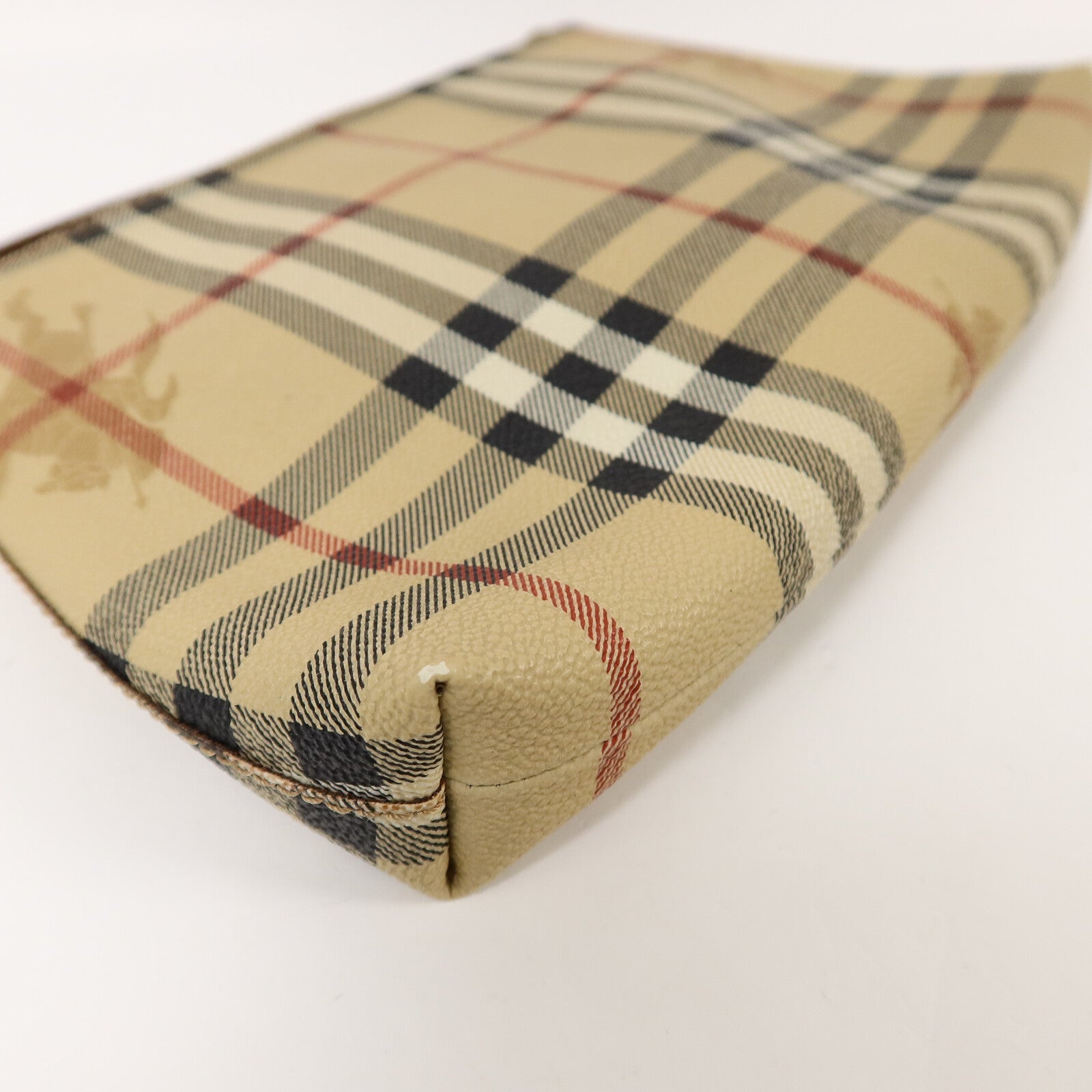 BURBERRY 塗層帆布Pouch手拿包