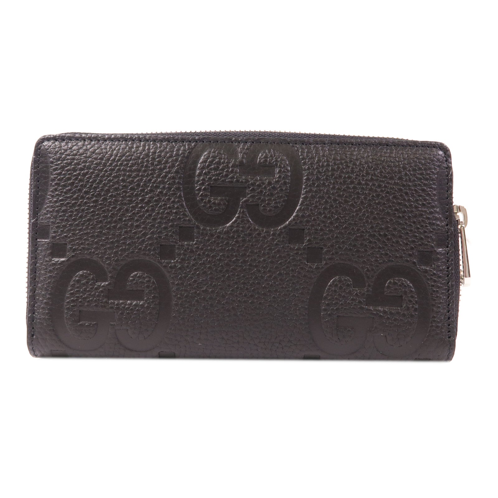 GUCCI 皮革Long Wallet銀扣長錢包