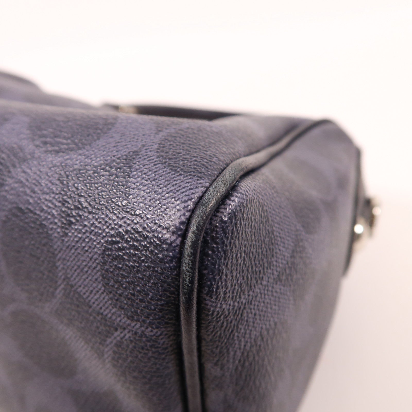 COACH 塗層帆布2 Way Shoulder銀扣手挽肩背兩用袋