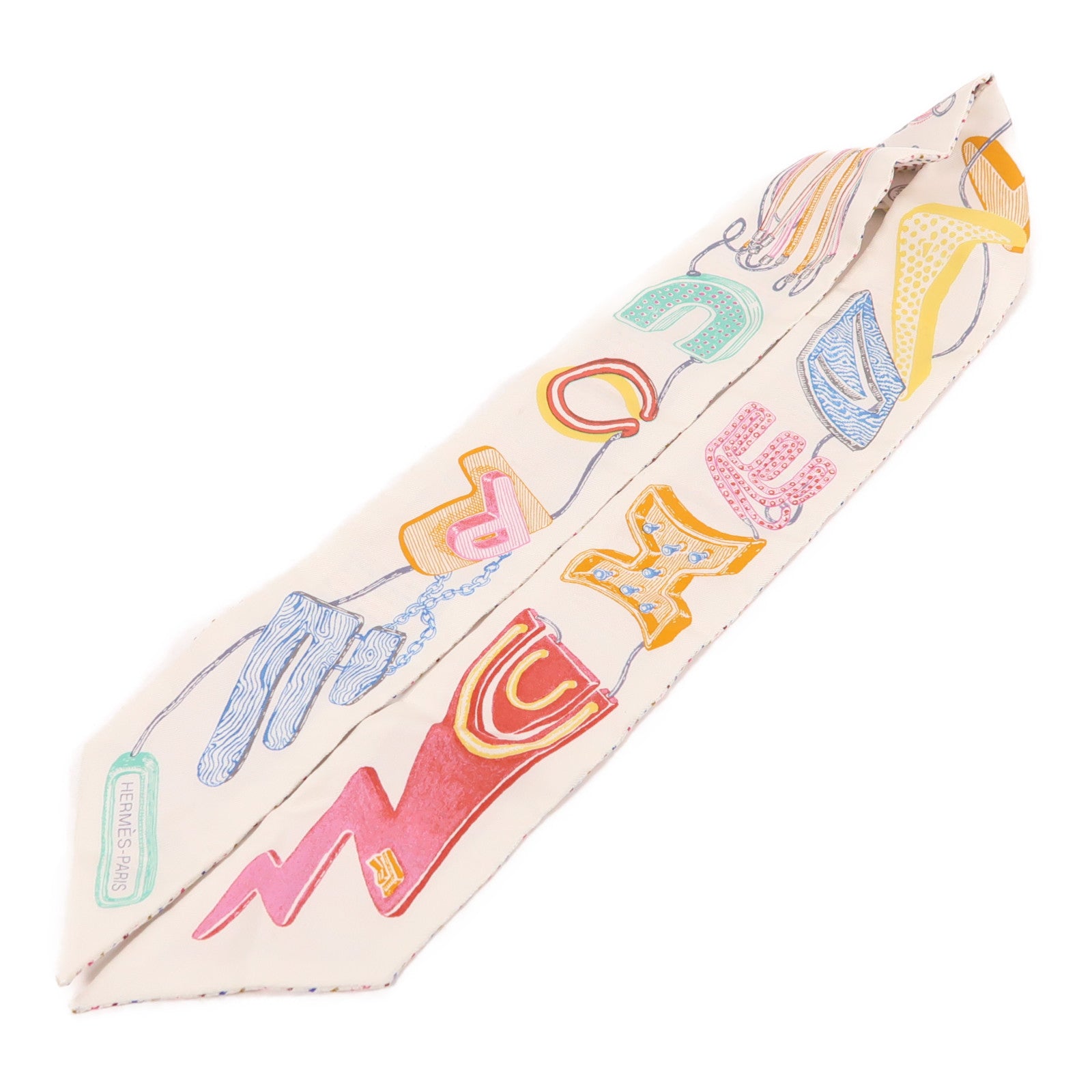 HERMES 絲質Twilly絲巾