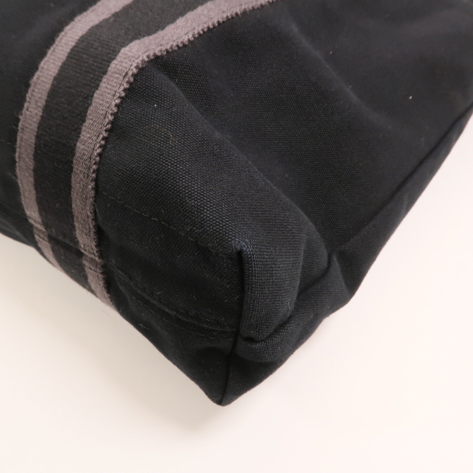 HERMES 帆布Fourre Tout Cabas手挽袋Black
