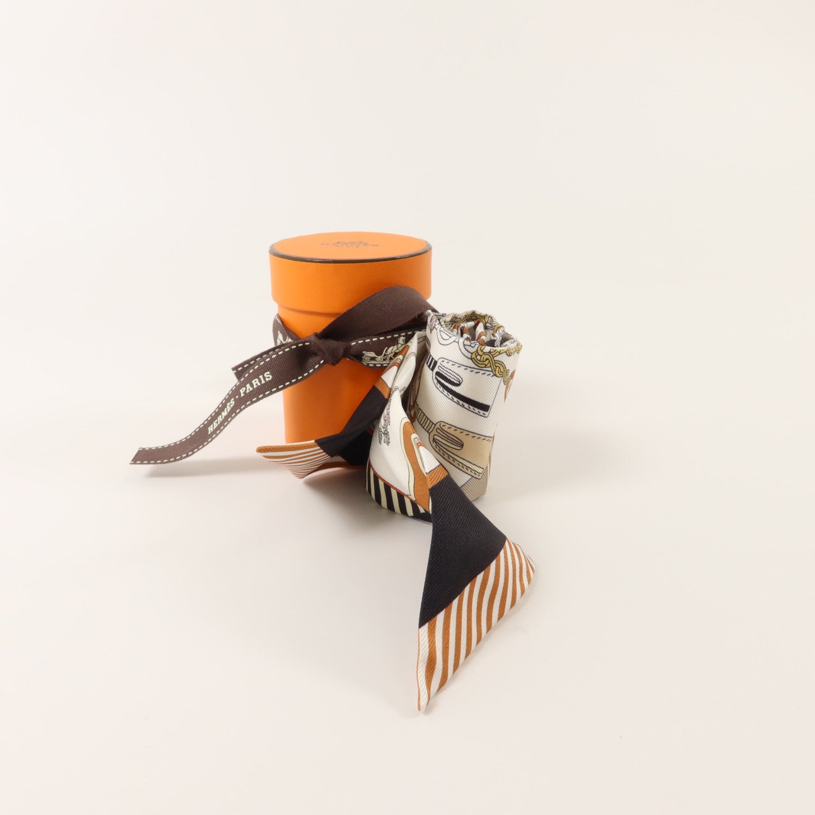 HERMES 絲質Twilly絲巾
