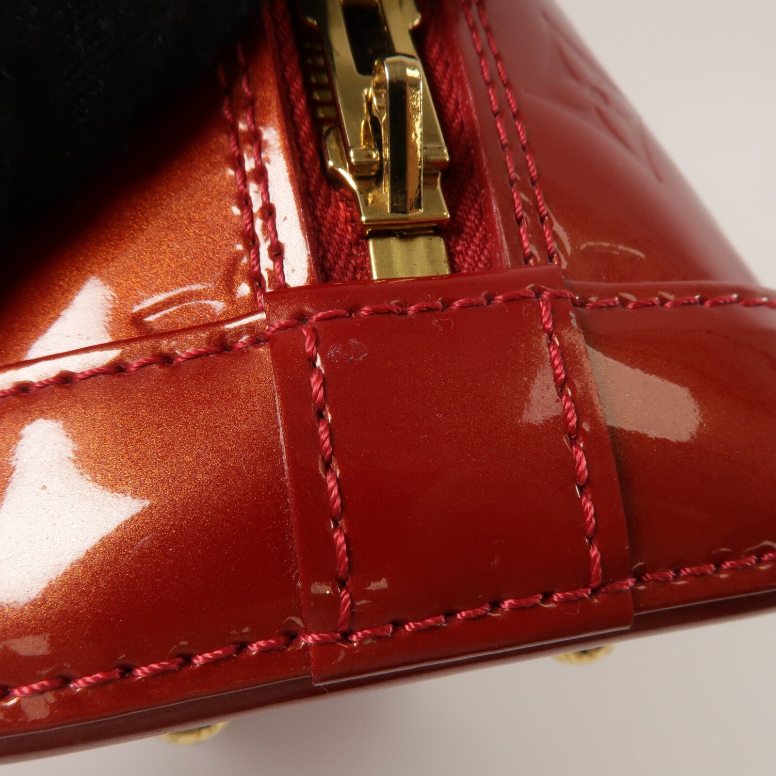 LOUIS VUITTON Monogram Vernis Alma BB手挽肩背兩用袋