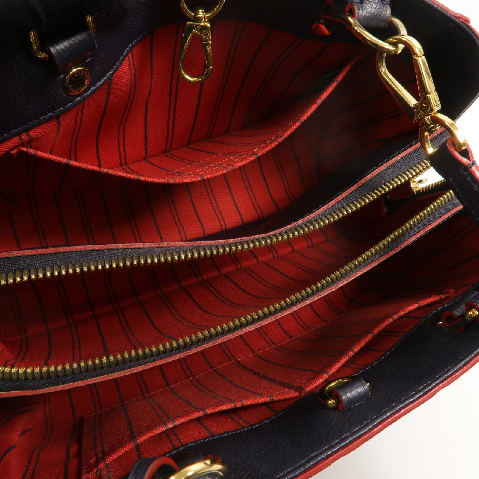 LOUIS VUITTON Monogram Empreinte Montaigne BB手挽肩背兩用袋