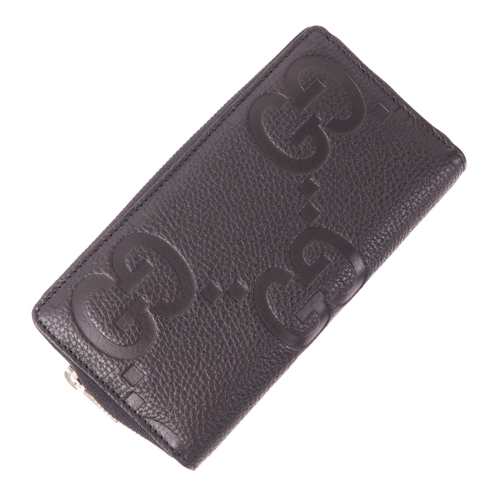 GUCCI 皮革Long Wallet銀扣長錢包