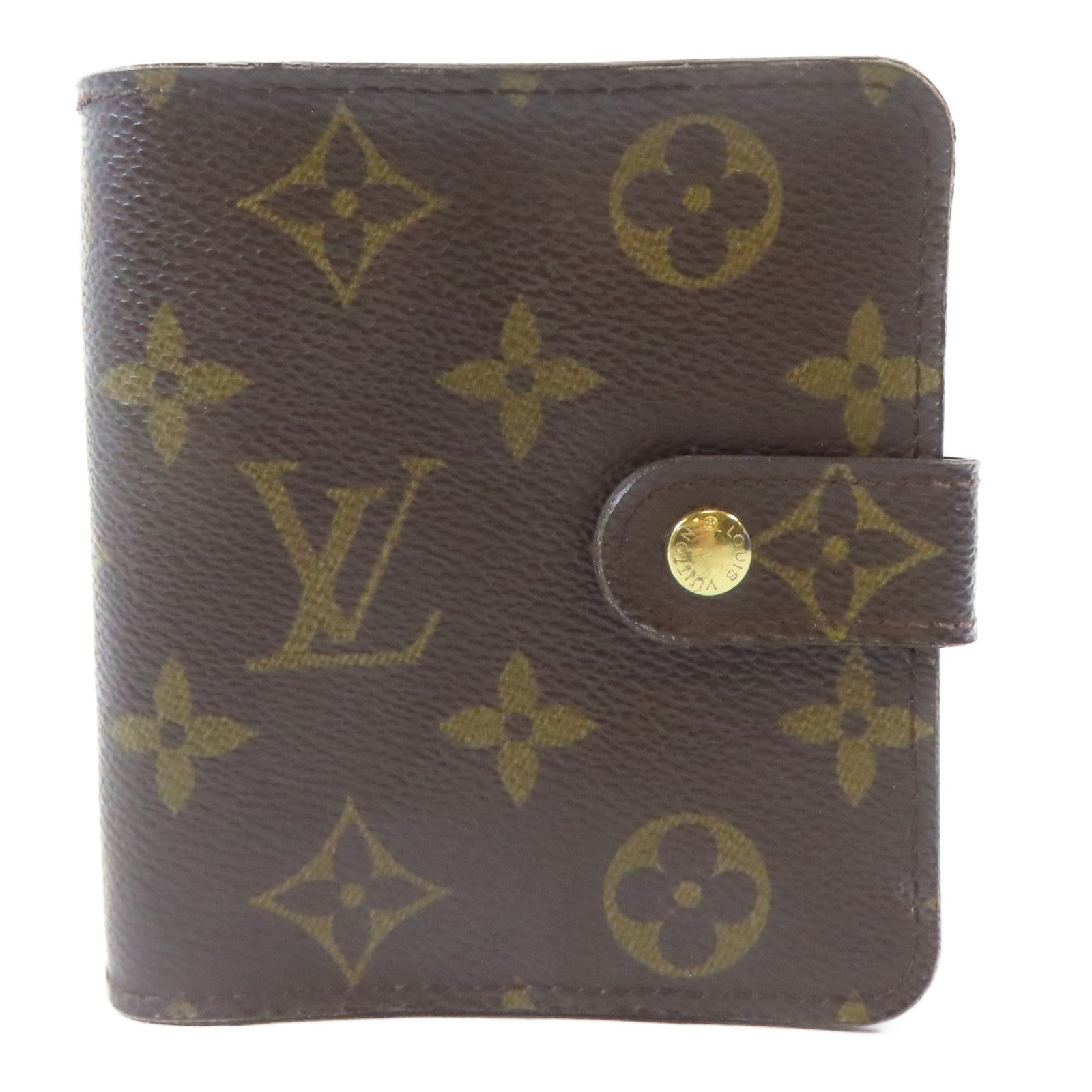 LOUIS VUITTON Monogram Wallet金扣錢包啡色