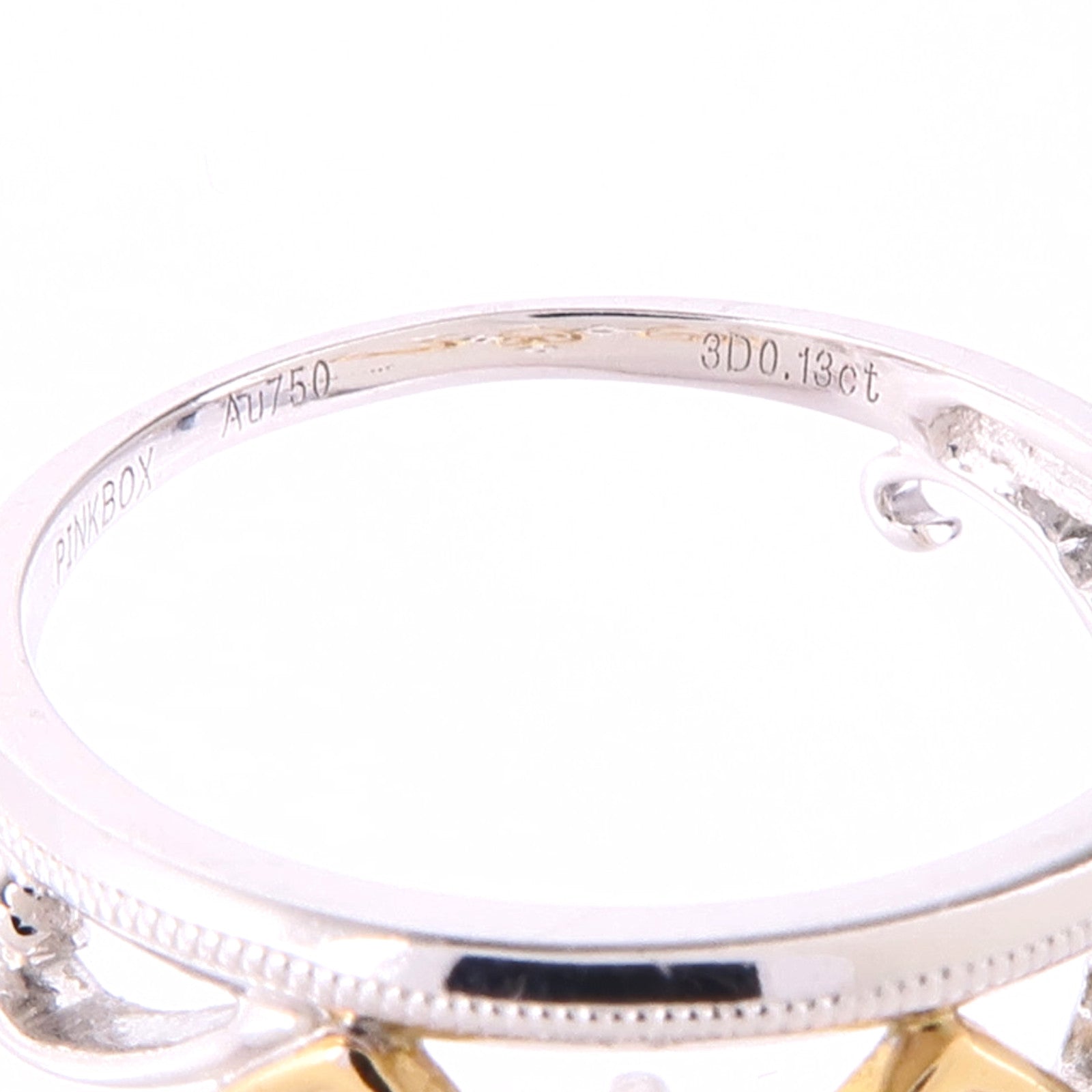 JEWELRY 18K黃金/白金Diamond Ring鑽石戒指US#6