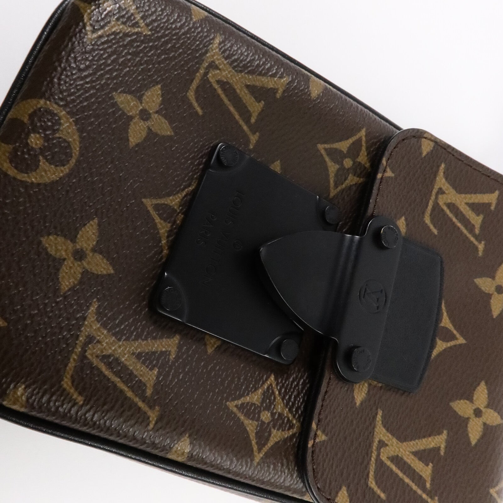 LOUIS VUITTON Monogram Macassar S-Lock肩背袋