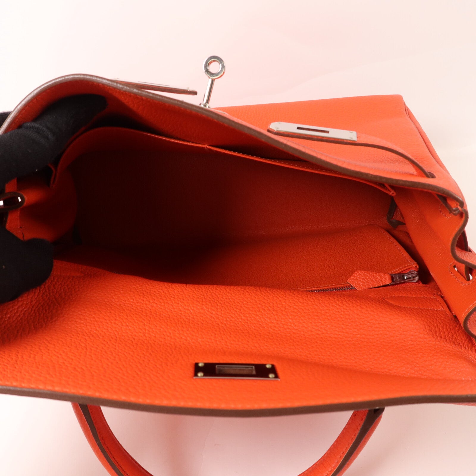 HERMES Togo皮革Kelly 32手挽肩背兩用袋Capucine