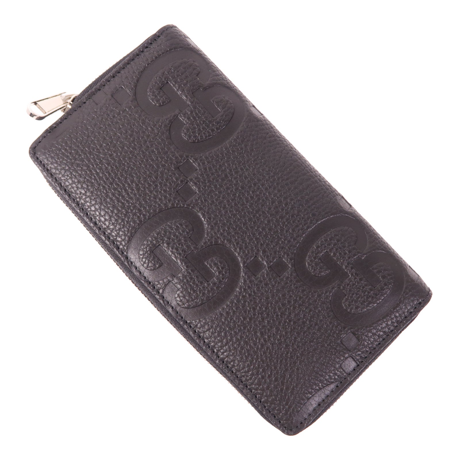 GUCCI 皮革Long Wallet銀扣長錢包