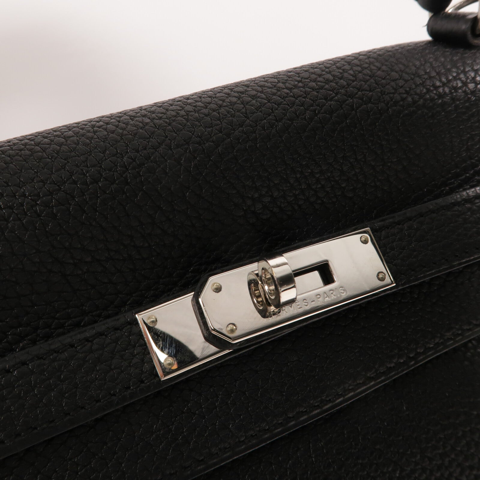 HERMES Togo皮革Kelly 35手挽肩背兩用袋Noir