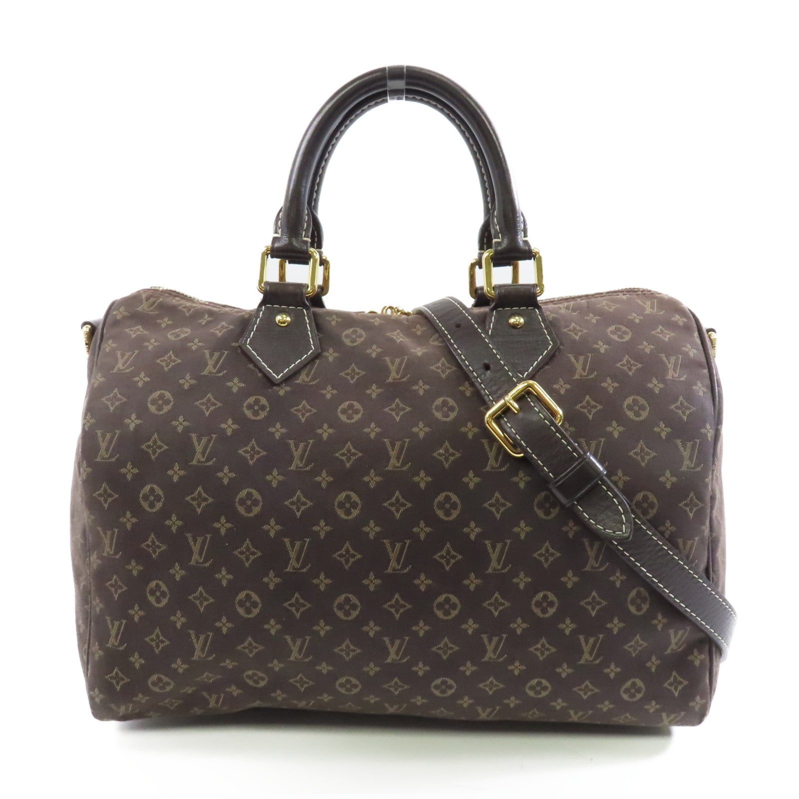 LOUIS VUITTON Monogram Idylle Speedy Bandouliere 30金扣手挽肩背兩用袋棕色
