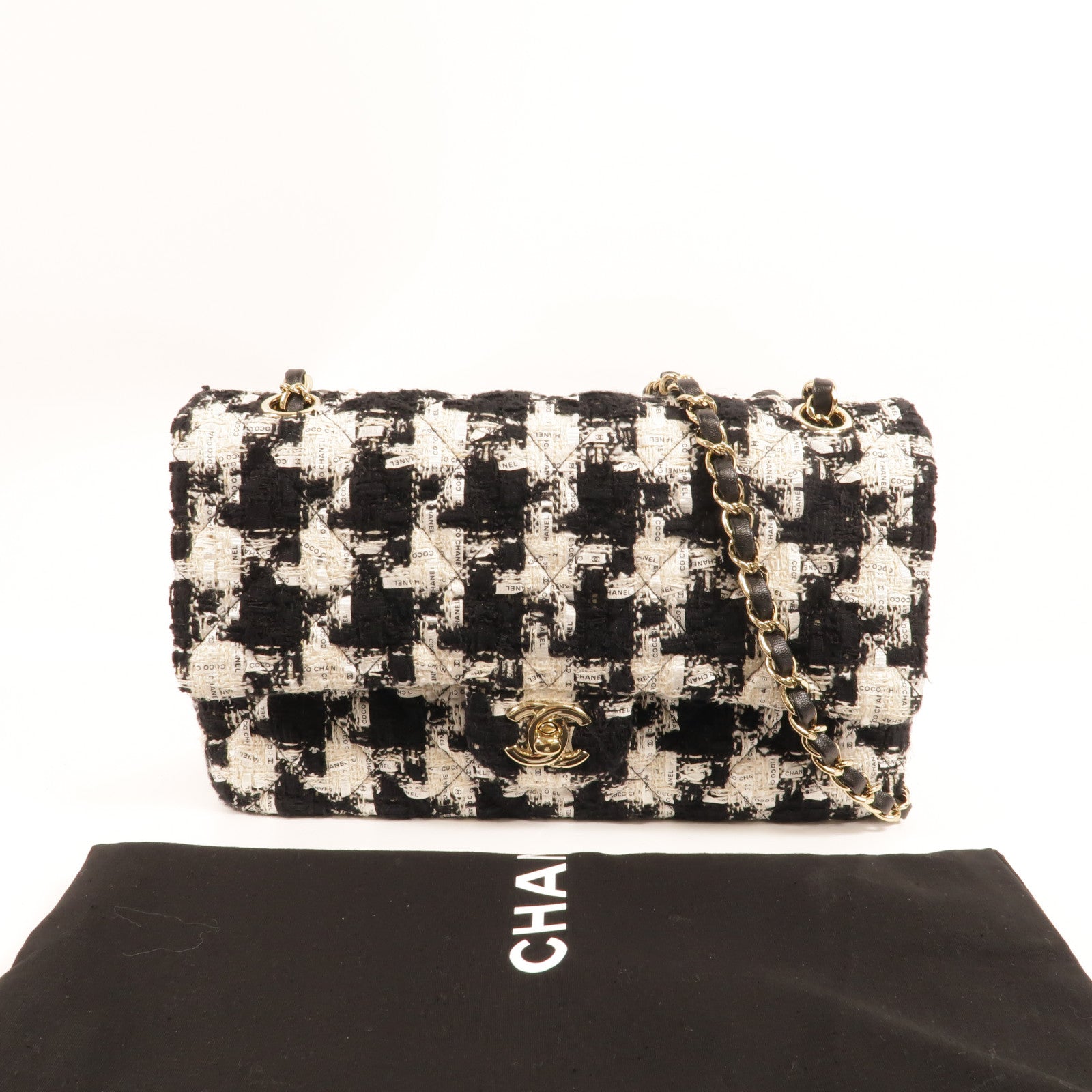 CHANEL Tweed Classic 25鏈帶肩背袋